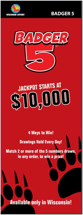 badger 5 lotto